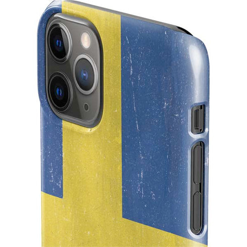 Sweden Flag Distressed iPhone 11 Pro Lite Case